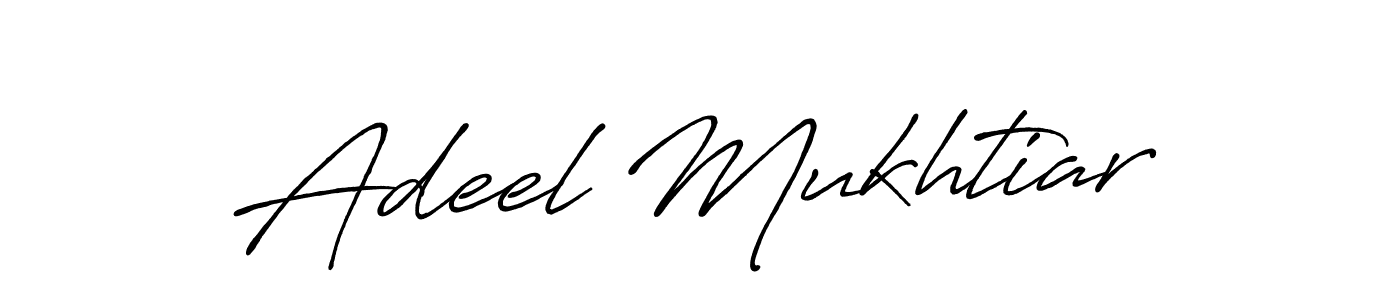 This is the best signature style for the Adeel Mukhtiar name. Also you like these signature font (Antro_Vectra_Bolder). Mix name signature. Adeel Mukhtiar signature style 7 images and pictures png