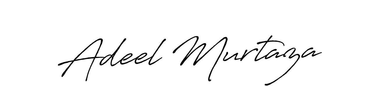 Make a beautiful signature design for name Adeel Murtaza. With this signature (Antro_Vectra_Bolder) style, you can create a handwritten signature for free. Adeel Murtaza signature style 7 images and pictures png