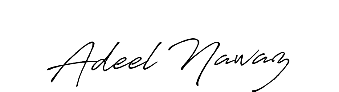 The best way (Antro_Vectra_Bolder) to make a short signature is to pick only two or three words in your name. The name Adeel Nawaz include a total of six letters. For converting this name. Adeel Nawaz signature style 7 images and pictures png