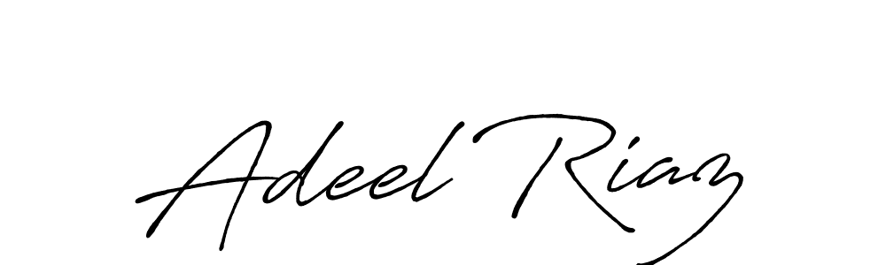 Use a signature maker to create a handwritten signature online. With this signature software, you can design (Antro_Vectra_Bolder) your own signature for name Adeel Riaz. Adeel Riaz signature style 7 images and pictures png