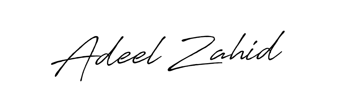 Adeel Zahid stylish signature style. Best Handwritten Sign (Antro_Vectra_Bolder) for my name. Handwritten Signature Collection Ideas for my name Adeel Zahid. Adeel Zahid signature style 7 images and pictures png