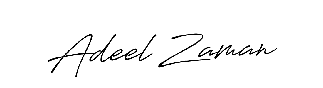 Also we have Adeel Zaman name is the best signature style. Create professional handwritten signature collection using Antro_Vectra_Bolder autograph style. Adeel Zaman signature style 7 images and pictures png