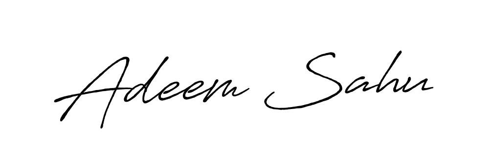 Design your own signature with our free online signature maker. With this signature software, you can create a handwritten (Antro_Vectra_Bolder) signature for name Adeem Sahu. Adeem Sahu signature style 7 images and pictures png