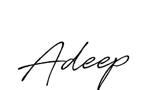 Create a beautiful signature design for name Adeep. With this signature (Antro_Vectra_Bolder) fonts, you can make a handwritten signature for free. Adeep signature style 7 images and pictures png