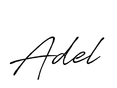 Design your own signature with our free online signature maker. With this signature software, you can create a handwritten (Antro_Vectra_Bolder) signature for name Adel. Adel signature style 7 images and pictures png