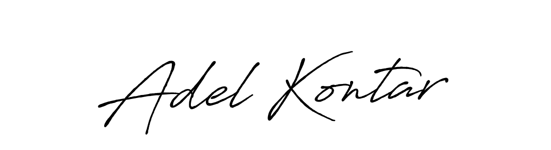 It looks lik you need a new signature style for name Adel Kontar. Design unique handwritten (Antro_Vectra_Bolder) signature with our free signature maker in just a few clicks. Adel Kontar signature style 7 images and pictures png