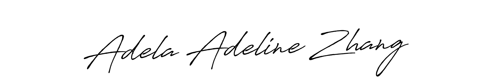 Make a beautiful signature design for name Adela Adeline Zhang. With this signature (Antro_Vectra_Bolder) style, you can create a handwritten signature for free. Adela Adeline Zhang signature style 7 images and pictures png