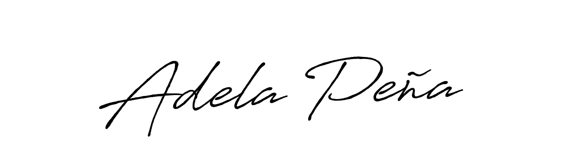 It looks lik you need a new signature style for name Adela Peña. Design unique handwritten (Antro_Vectra_Bolder) signature with our free signature maker in just a few clicks. Adela Peña signature style 7 images and pictures png