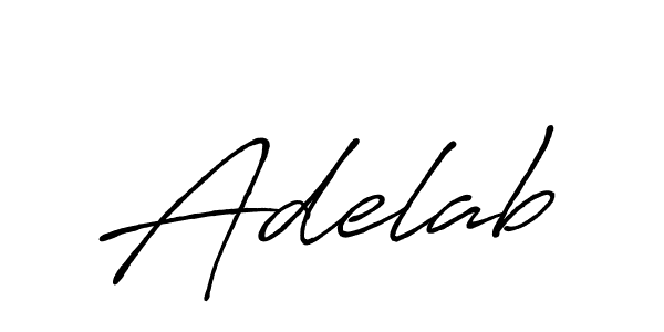 Use a signature maker to create a handwritten signature online. With this signature software, you can design (Antro_Vectra_Bolder) your own signature for name Adelab. Adelab signature style 7 images and pictures png