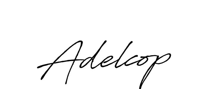 Design your own signature with our free online signature maker. With this signature software, you can create a handwritten (Antro_Vectra_Bolder) signature for name Adelcop. Adelcop signature style 7 images and pictures png