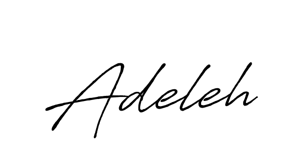 Make a beautiful signature design for name Adeleh. With this signature (Antro_Vectra_Bolder) style, you can create a handwritten signature for free. Adeleh signature style 7 images and pictures png