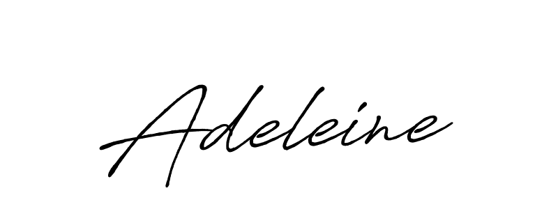 Create a beautiful signature design for name Adeleine. With this signature (Antro_Vectra_Bolder) fonts, you can make a handwritten signature for free. Adeleine signature style 7 images and pictures png