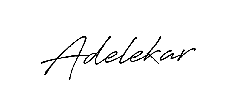 Make a beautiful signature design for name Adelekar. With this signature (Antro_Vectra_Bolder) style, you can create a handwritten signature for free. Adelekar signature style 7 images and pictures png