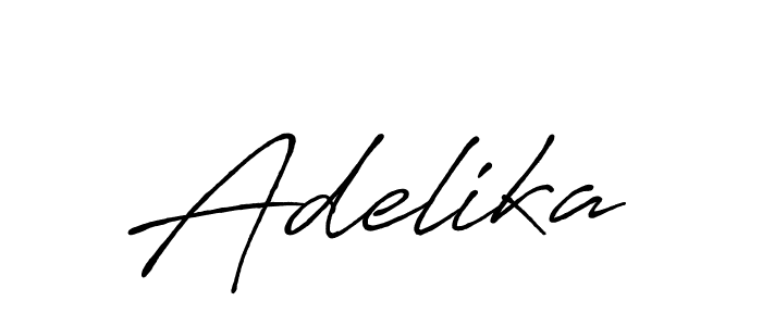 Make a beautiful signature design for name Adelika. With this signature (Antro_Vectra_Bolder) style, you can create a handwritten signature for free. Adelika signature style 7 images and pictures png