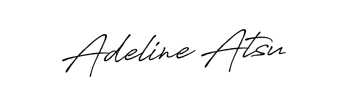 Design your own signature with our free online signature maker. With this signature software, you can create a handwritten (Antro_Vectra_Bolder) signature for name Adeline Atsu. Adeline Atsu signature style 7 images and pictures png