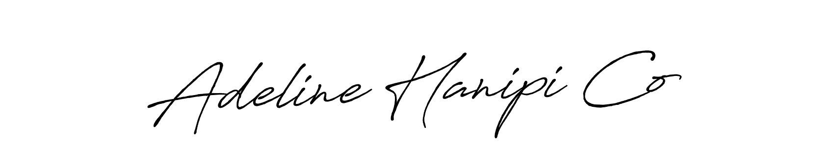 Design your own signature with our free online signature maker. With this signature software, you can create a handwritten (Antro_Vectra_Bolder) signature for name Adeline Hanipi Co. Adeline Hanipi Co signature style 7 images and pictures png