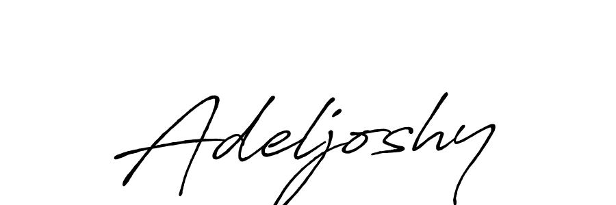 Adeljoshy stylish signature style. Best Handwritten Sign (Antro_Vectra_Bolder) for my name. Handwritten Signature Collection Ideas for my name Adeljoshy. Adeljoshy signature style 7 images and pictures png