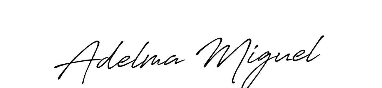 You can use this online signature creator to create a handwritten signature for the name Adelma Miguel. This is the best online autograph maker. Adelma Miguel signature style 7 images and pictures png