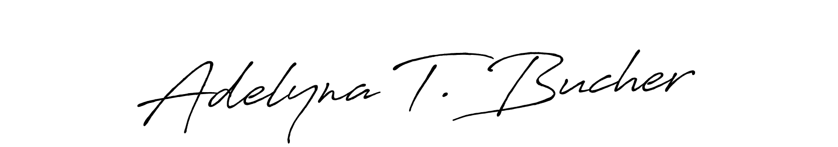 How to Draw Adelyna T. Bucher signature style? Antro_Vectra_Bolder is a latest design signature styles for name Adelyna T. Bucher. Adelyna T. Bucher signature style 7 images and pictures png