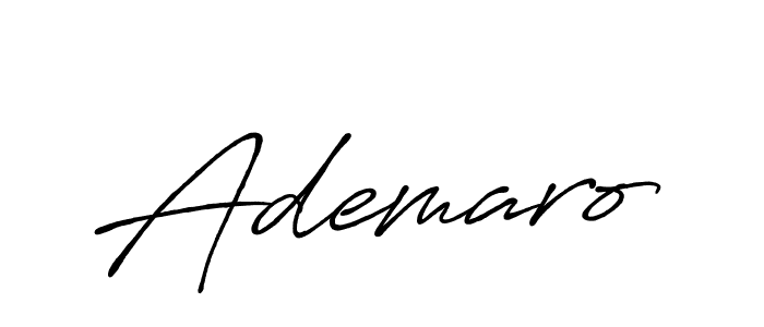 Design your own signature with our free online signature maker. With this signature software, you can create a handwritten (Antro_Vectra_Bolder) signature for name Ademaro. Ademaro signature style 7 images and pictures png