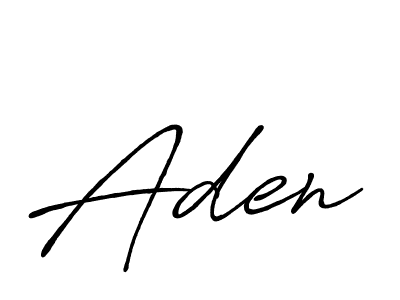 How to make Aden name signature. Use Antro_Vectra_Bolder style for creating short signs online. This is the latest handwritten sign. Aden signature style 7 images and pictures png