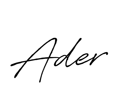 How to make Ader signature? Antro_Vectra_Bolder is a professional autograph style. Create handwritten signature for Ader name. Ader signature style 7 images and pictures png