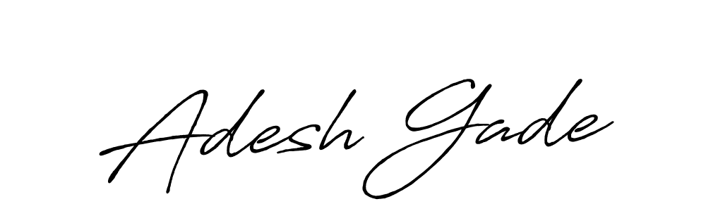 Once you've used our free online signature maker to create your best signature Antro_Vectra_Bolder style, it's time to enjoy all of the benefits that Adesh Gade name signing documents. Adesh Gade signature style 7 images and pictures png