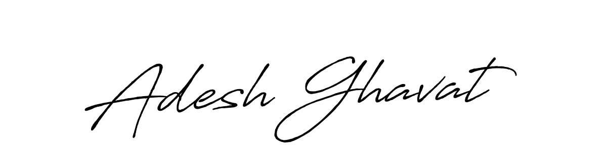 Similarly Antro_Vectra_Bolder is the best handwritten signature design. Signature creator online .You can use it as an online autograph creator for name Adesh Ghavat. Adesh Ghavat signature style 7 images and pictures png