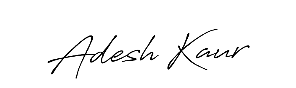 Use a signature maker to create a handwritten signature online. With this signature software, you can design (Antro_Vectra_Bolder) your own signature for name Adesh Kaur. Adesh Kaur signature style 7 images and pictures png