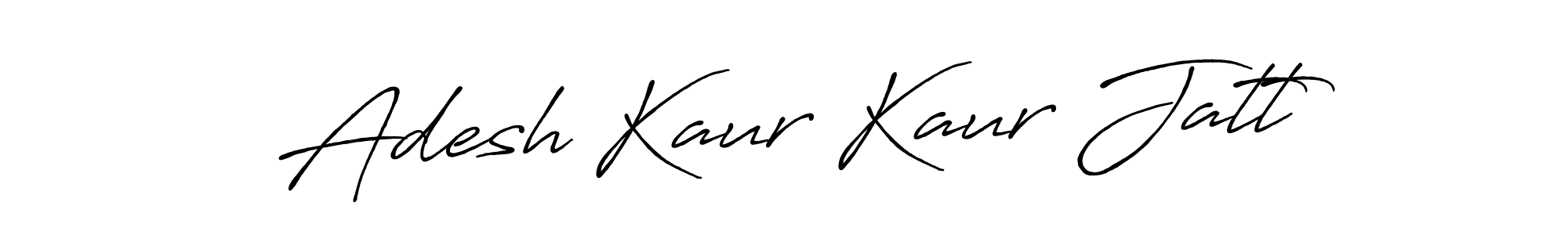 Design your own signature with our free online signature maker. With this signature software, you can create a handwritten (Antro_Vectra_Bolder) signature for name Adesh Kaur Kaur Jatt. Adesh Kaur Kaur Jatt signature style 7 images and pictures png