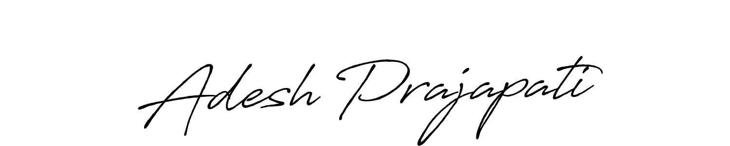 It looks lik you need a new signature style for name Adesh Prajapati. Design unique handwritten (Antro_Vectra_Bolder) signature with our free signature maker in just a few clicks. Adesh Prajapati signature style 7 images and pictures png