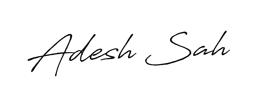 Similarly Antro_Vectra_Bolder is the best handwritten signature design. Signature creator online .You can use it as an online autograph creator for name Adesh Sah. Adesh Sah signature style 7 images and pictures png