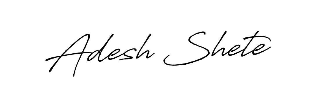 Also You can easily find your signature by using the search form. We will create Adesh Shete name handwritten signature images for you free of cost using Antro_Vectra_Bolder sign style. Adesh Shete signature style 7 images and pictures png