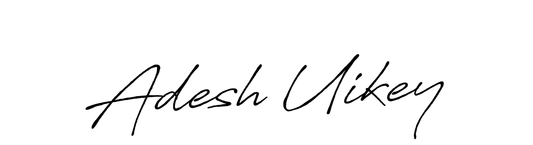 The best way (Antro_Vectra_Bolder) to make a short signature is to pick only two or three words in your name. The name Adesh Uikey include a total of six letters. For converting this name. Adesh Uikey signature style 7 images and pictures png