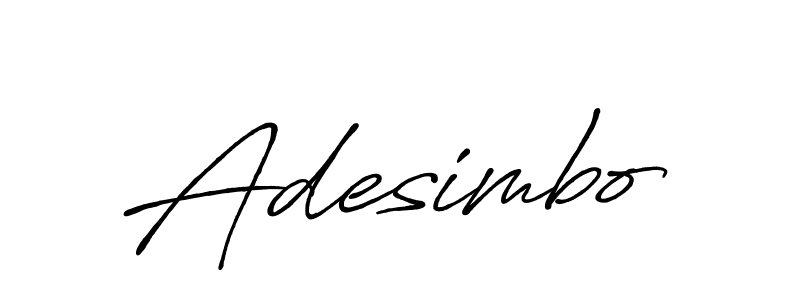 Make a beautiful signature design for name Adesimbo. With this signature (Antro_Vectra_Bolder) style, you can create a handwritten signature for free. Adesimbo signature style 7 images and pictures png
