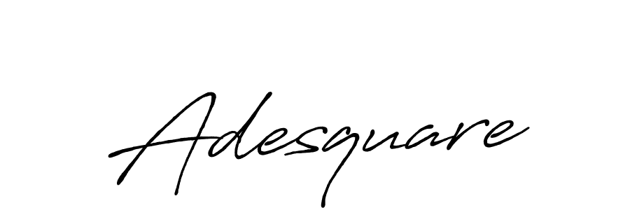 How to make Adesquare name signature. Use Antro_Vectra_Bolder style for creating short signs online. This is the latest handwritten sign. Adesquare signature style 7 images and pictures png