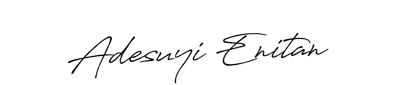 The best way (Antro_Vectra_Bolder) to make a short signature is to pick only two or three words in your name. The name Adesuyi Enitan include a total of six letters. For converting this name. Adesuyi Enitan signature style 7 images and pictures png