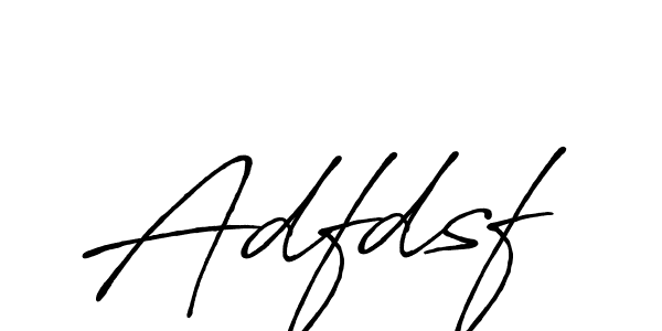 Use a signature maker to create a handwritten signature online. With this signature software, you can design (Antro_Vectra_Bolder) your own signature for name Adfdsf. Adfdsf signature style 7 images and pictures png