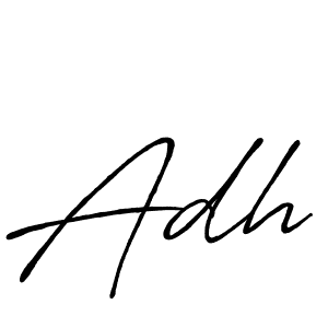 Also You can easily find your signature by using the search form. We will create Adh name handwritten signature images for you free of cost using Antro_Vectra_Bolder sign style. Adh signature style 7 images and pictures png