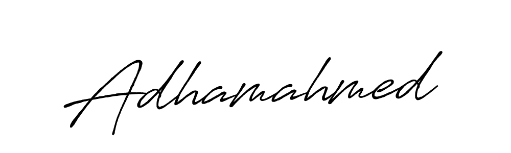 Make a beautiful signature design for name Adhamahmed. With this signature (Antro_Vectra_Bolder) style, you can create a handwritten signature for free. Adhamahmed signature style 7 images and pictures png