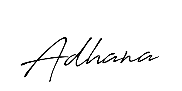 How to make Adhana name signature. Use Antro_Vectra_Bolder style for creating short signs online. This is the latest handwritten sign. Adhana signature style 7 images and pictures png