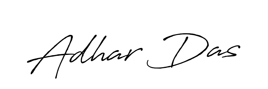 How to make Adhar Das name signature. Use Antro_Vectra_Bolder style for creating short signs online. This is the latest handwritten sign. Adhar Das signature style 7 images and pictures png