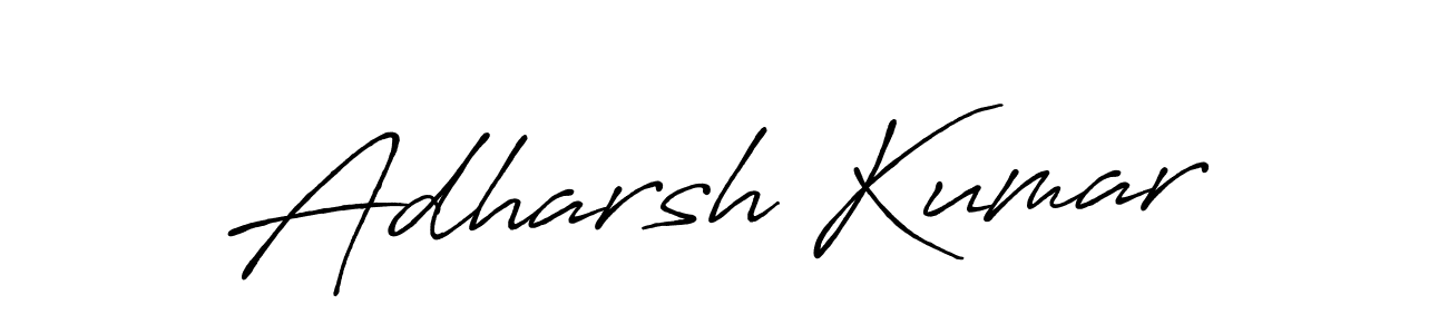 Make a beautiful signature design for name Adharsh Kumar. With this signature (Antro_Vectra_Bolder) style, you can create a handwritten signature for free. Adharsh Kumar signature style 7 images and pictures png