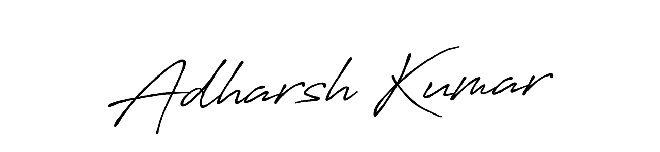 Make a beautiful signature design for name Adharsh Kumar. With this signature (Antro_Vectra_Bolder) style, you can create a handwritten signature for free. Adharsh Kumar signature style 7 images and pictures png