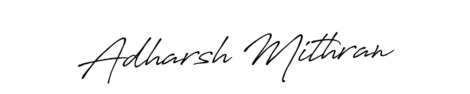 Use a signature maker to create a handwritten signature online. With this signature software, you can design (Antro_Vectra_Bolder) your own signature for name Adharsh Mithran. Adharsh Mithran signature style 7 images and pictures png