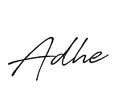 Design your own signature with our free online signature maker. With this signature software, you can create a handwritten (Antro_Vectra_Bolder) signature for name Adhe. Adhe signature style 7 images and pictures png