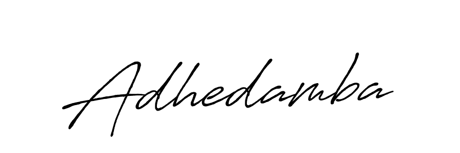 Use a signature maker to create a handwritten signature online. With this signature software, you can design (Antro_Vectra_Bolder) your own signature for name Adhedamba. Adhedamba signature style 7 images and pictures png