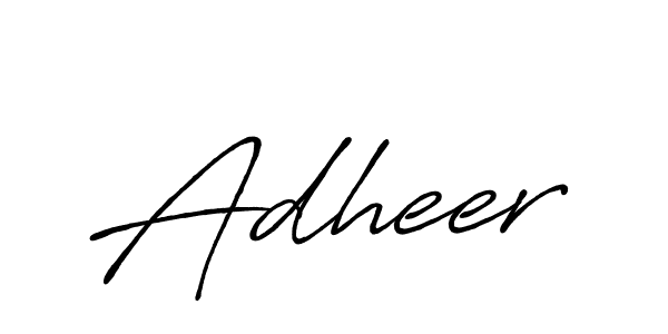 Design your own signature with our free online signature maker. With this signature software, you can create a handwritten (Antro_Vectra_Bolder) signature for name Adheer. Adheer signature style 7 images and pictures png