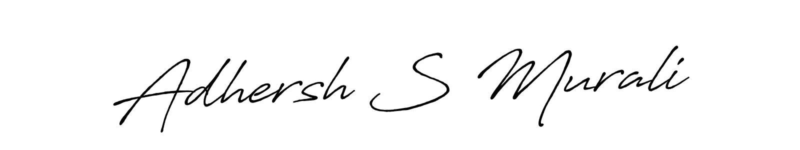 Also we have Adhersh S Murali name is the best signature style. Create professional handwritten signature collection using Antro_Vectra_Bolder autograph style. Adhersh S Murali signature style 7 images and pictures png
