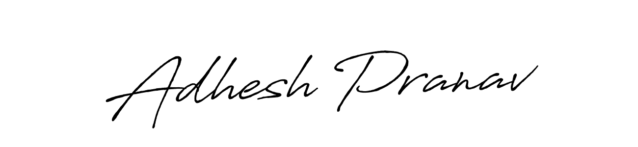 Design your own signature with our free online signature maker. With this signature software, you can create a handwritten (Antro_Vectra_Bolder) signature for name Adhesh Pranav. Adhesh Pranav signature style 7 images and pictures png